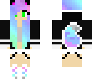 rainbow kawaii girl