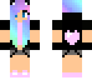 pastel heart girl  neck room