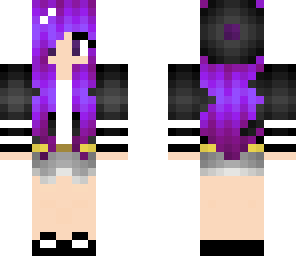 cute purple girl