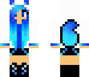 blue wolf girl edit