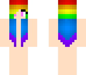 rainbow striped hair base