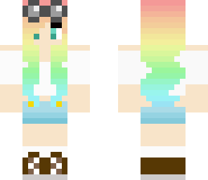 rainbow goggle girl