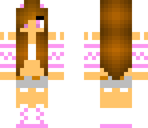 pink school girl cat verison