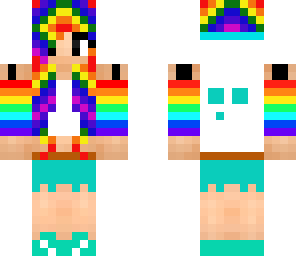 rainbow slime girl