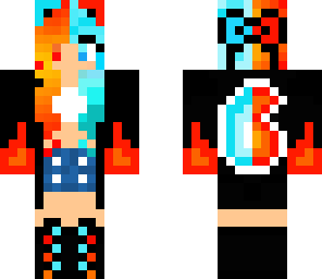 awesome fire and ice girl