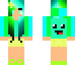 green-blue girl