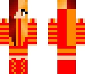 red and orange girl