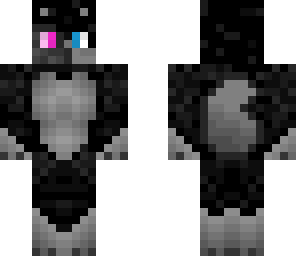 dark coloured cyborg wolf