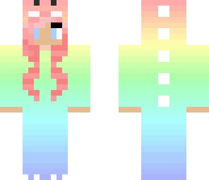 cute rainbow pink haired gurl