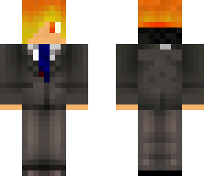 flame in a tuxedo