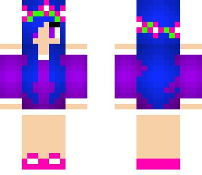 blue haired girl