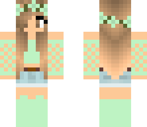 mint green cutsie girl