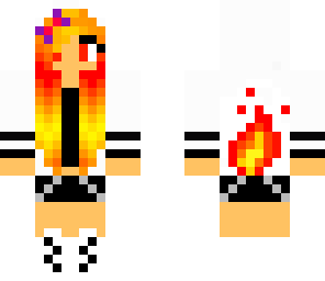 shy fire girl
