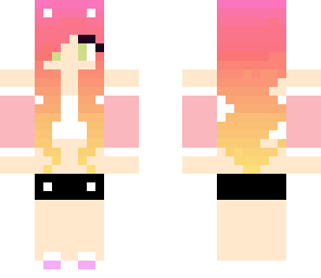sunset cat girl