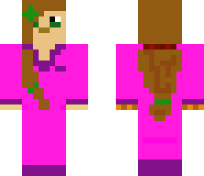 cute karate-girl pink-purple