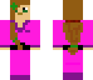 karate-girl improved pink-purple black belt