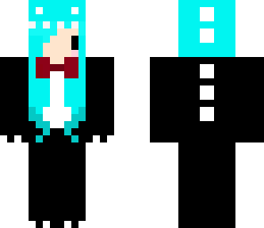 black chibi dino girl