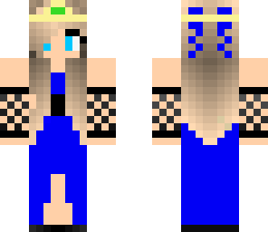 blue minecraft queen