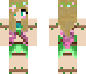 cute nature elf girl edit pink
