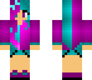 aqua purple girl