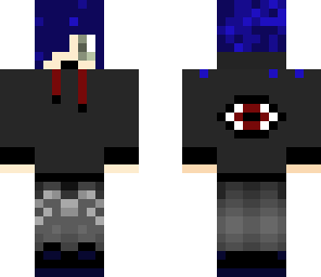 unisex blue goth eye