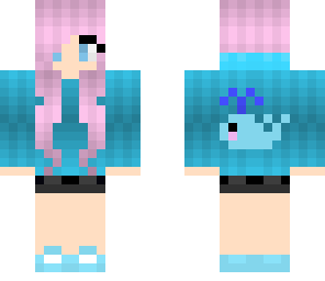 cute whale hoodie