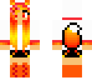 cute shy fire girl