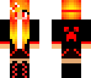 hooded fire girl