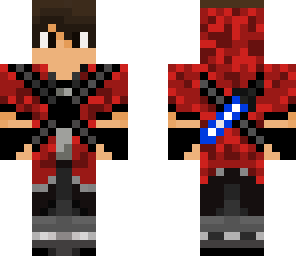 jedi red camo with blue lightsaber
