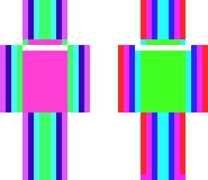 when bored make rainbow skins lol