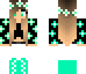 green flower girl