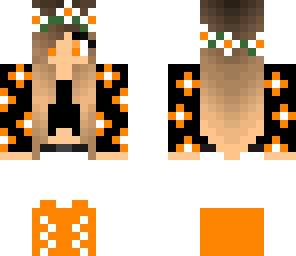 orange flower girl