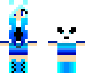 blue panda girl edit