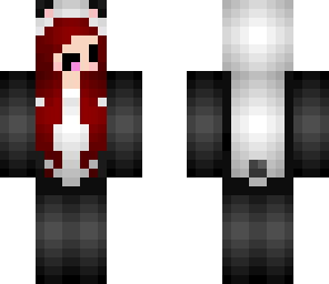 red head derpy panda girl