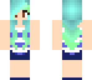 blue hair summer