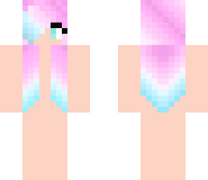 pastel blue n' pink hair base
