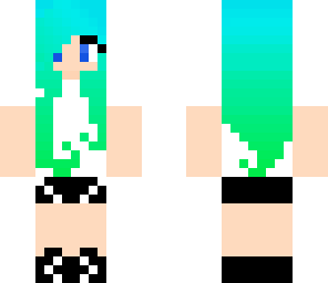blue and green ombre