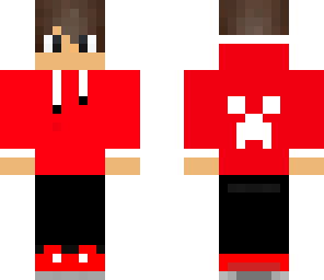 teenage boy in red