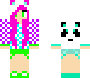 retro panda skin