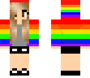 edited rainbow sweatshirt girl