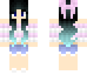 black gradient hair