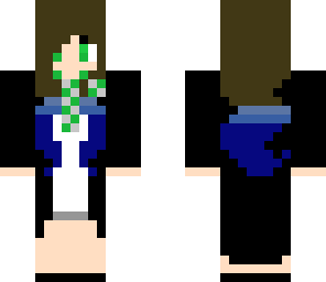 slytherin girl brown to blue hair