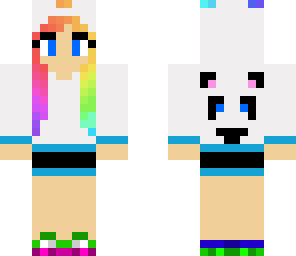 rainbow panda girl