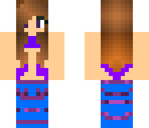 purple and blue mermaid
