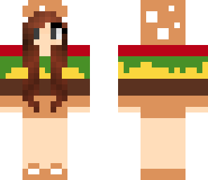 brunette hamburger