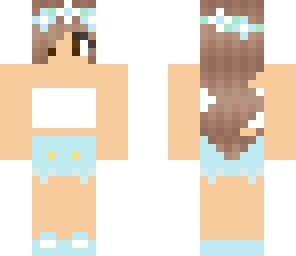 classic blue and white girl