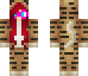 cute red hair nerd tiger