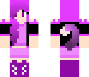 purple kitty girl