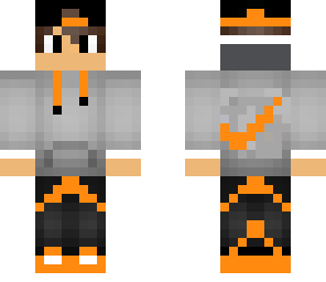 orange nike boy
