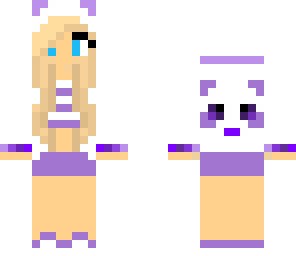 purple panda girl